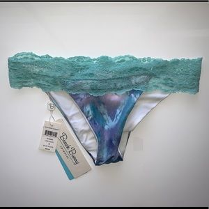 Beach Bunny Blue Tie Dye Lace Bottom | NWT | M